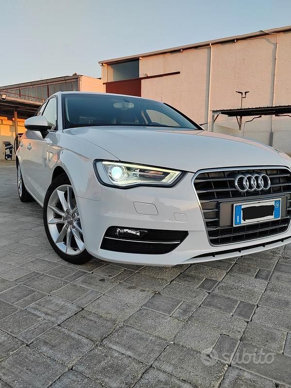 Usata Audi A3 105 CV (77 kW) 2014 Bianco Berlina