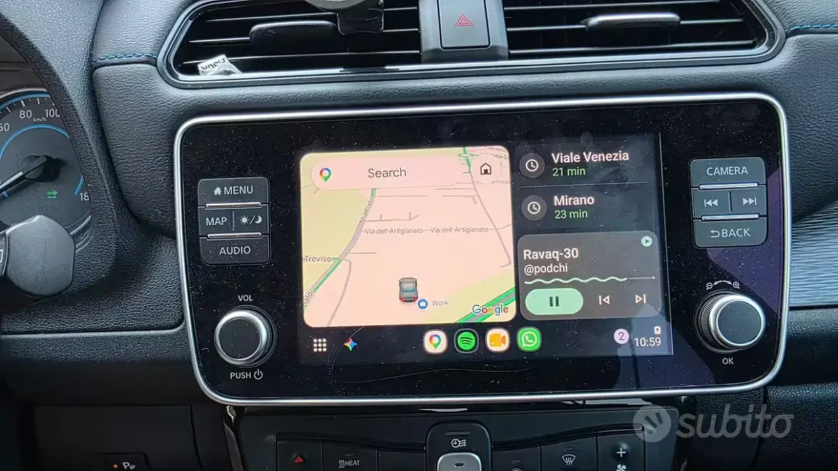 Usata Nissan Leaf 89 kW (122 CV) 2019 Grigio Utilitaria