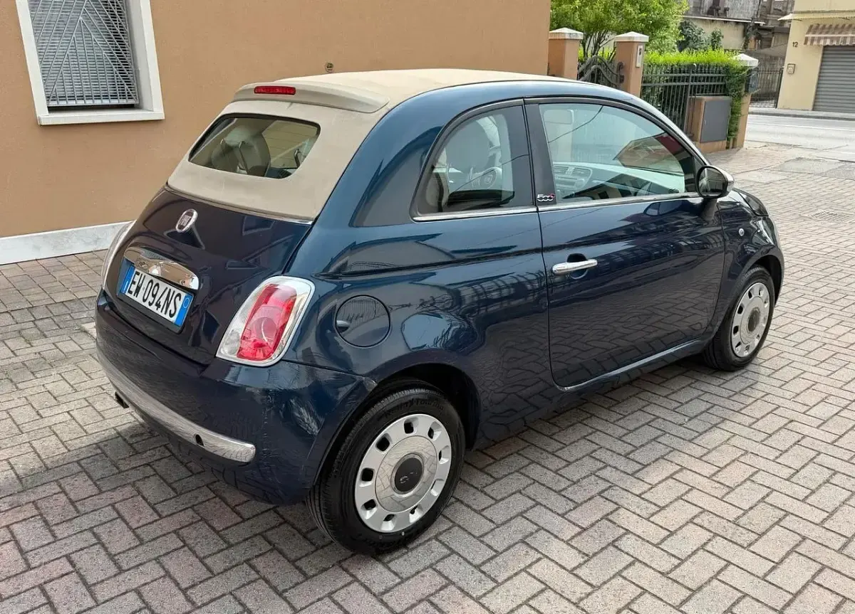 Usata Fiat 500 95 CV (69 kW) 2014 Blu Cabrio