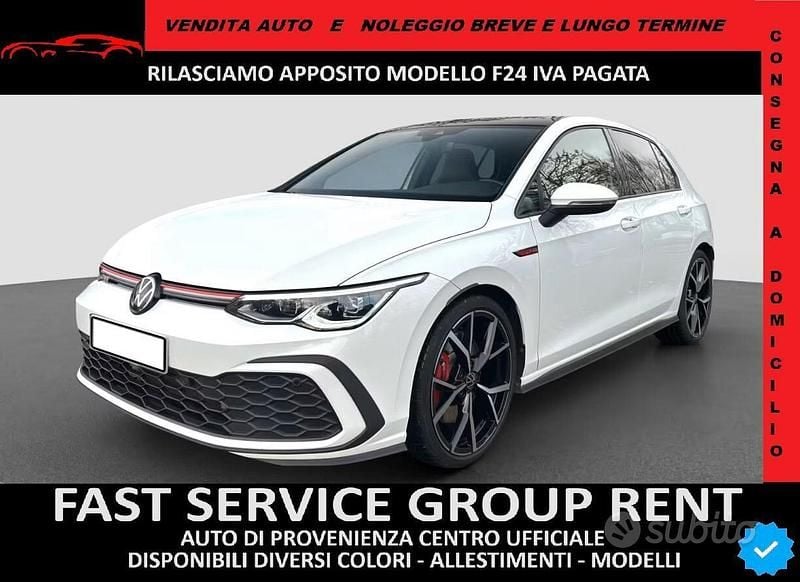 Usata VW Golf GTI 244 CV (179 kW) 2022 Bianco Berlina