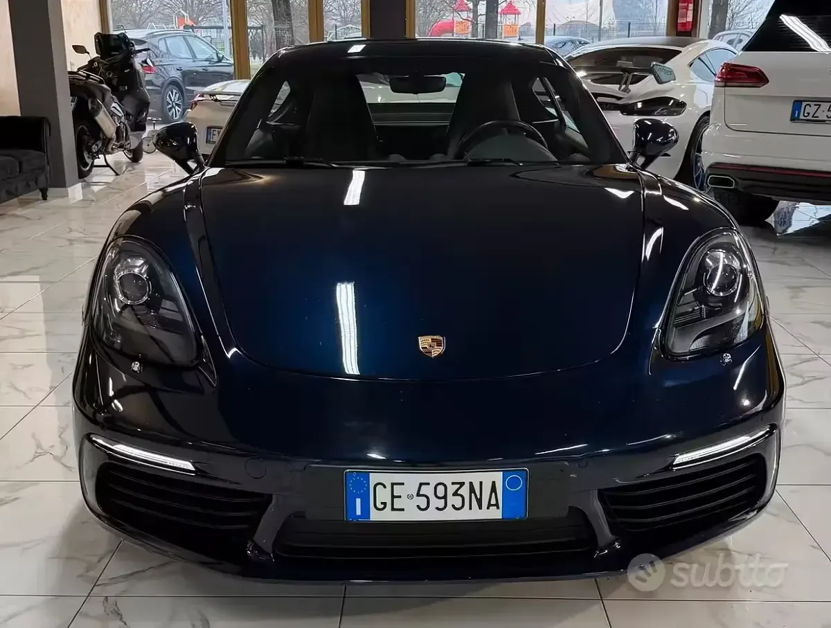 Usata Porsche Cayman 299 CV (219 kW) 2018 Blu Coupé
