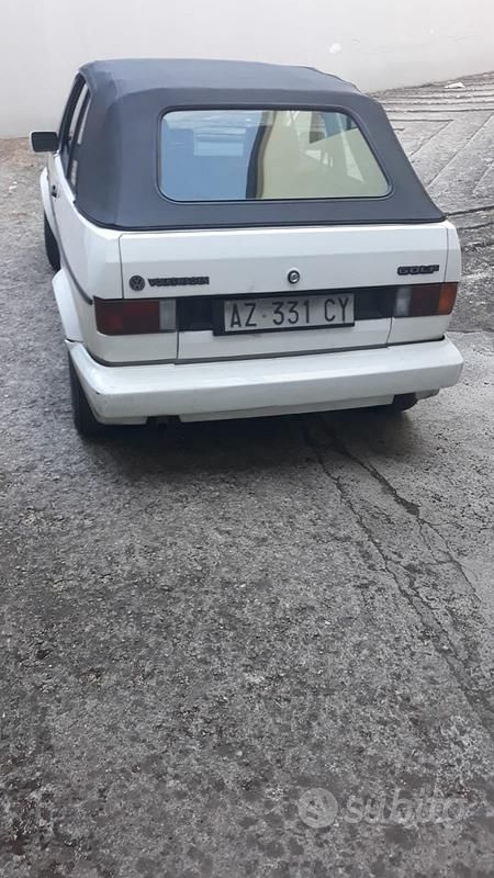 Usata VW Golf Cabriolet 50 CV (36 kW) 1983 Bianco Cabrio