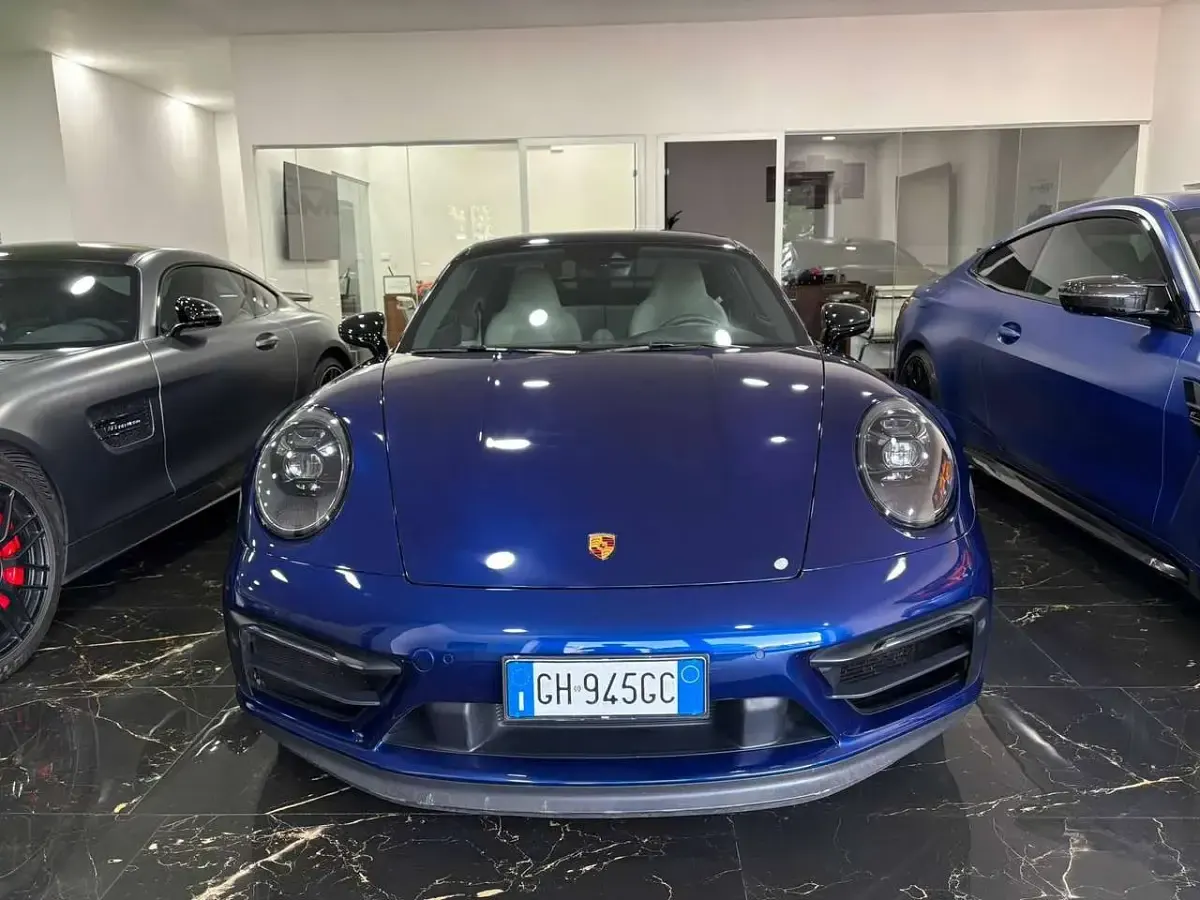 Usata Porsche 911 Carrera 4S 450 CV (330 kW) 2021 Blu/azzurro Coupé