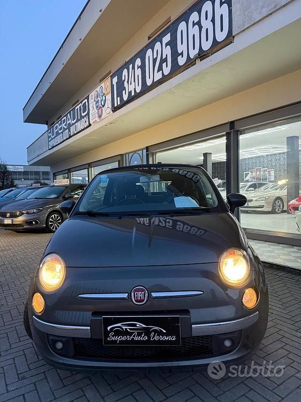 Usata Fiat 500C Lounge 69 CV (50 kW) 2015 Grigio Cabrio