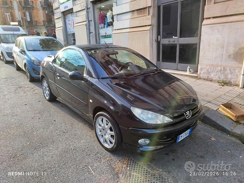 Usata Peugeot 206 2004 Nero Cabrio