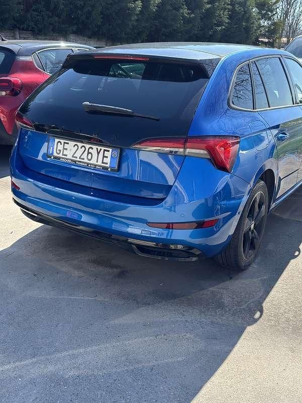 Usata Skoda Scala Monte Carlo 150 CV (110 kW) 2021 Blu/azzurro Utilitaria
