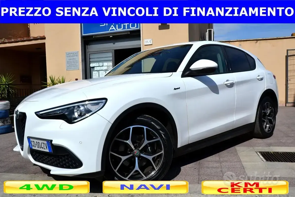 Usata Alfa Romeo Stelvio Sprint 190 CV (139 kW) 2021 Bianco SUV