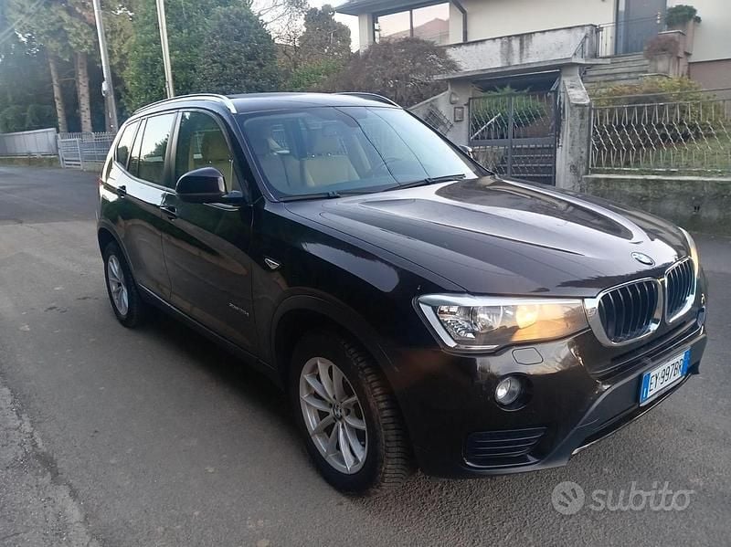 Usata BMW X3 Efficient Dynamics 190 CV (139 kW) 2015 Nero SUV