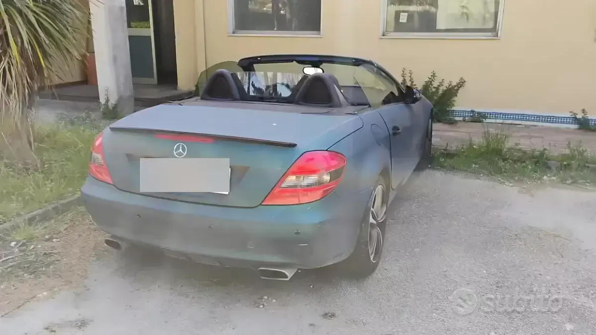 Usata Mercedes SLK200 184 CV (135 kW) 2009 Verde Cabrio