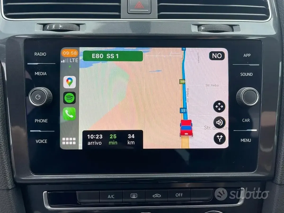 Usata VW Golf VII Highline 116 CV (85 kW) 2018 Grigio Berlina