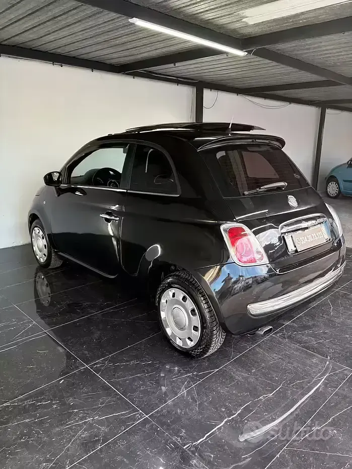 Usata Fiat 500 Lounge 95 CV (69 kW) 2009 Nero Cabrio