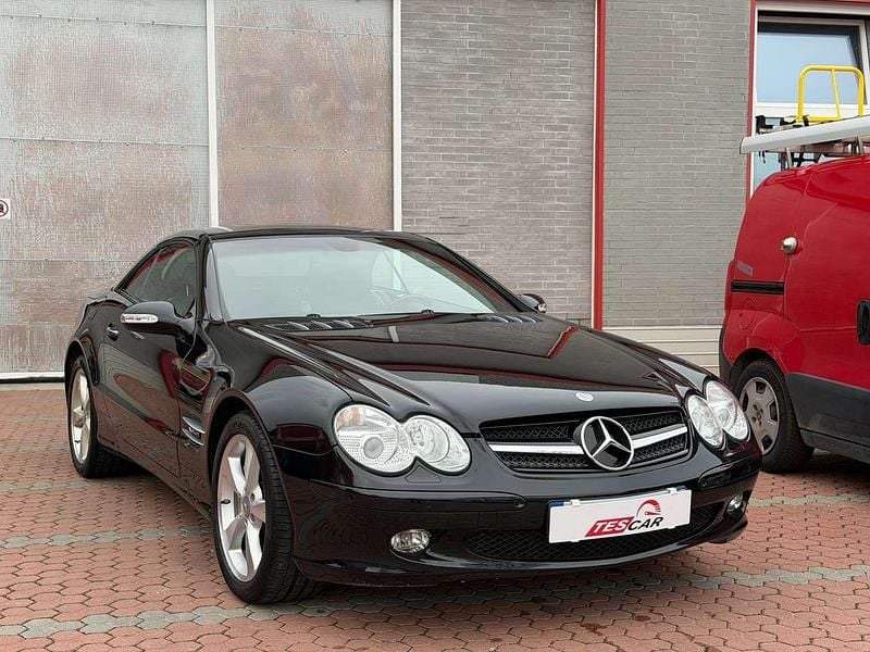 Usata Mercedes SL600 500 CV (367 kW) 2003 Nero ossidiana Cabrio