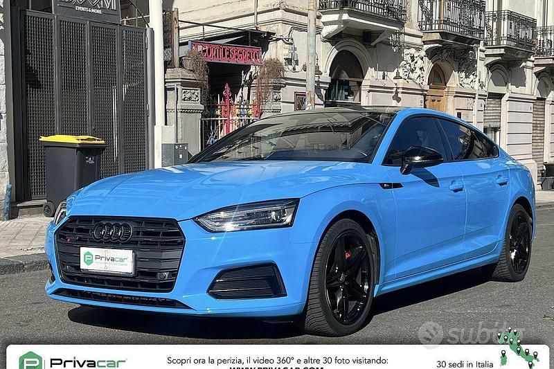 Usata Audi A5 190 CV (139 kW) 2018 Blu Coupé