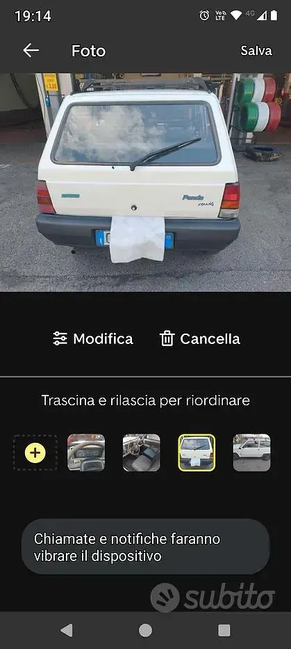 Usata Fiat Panda Young 54 CV (39 kW) 2002 Bianco Berlina
