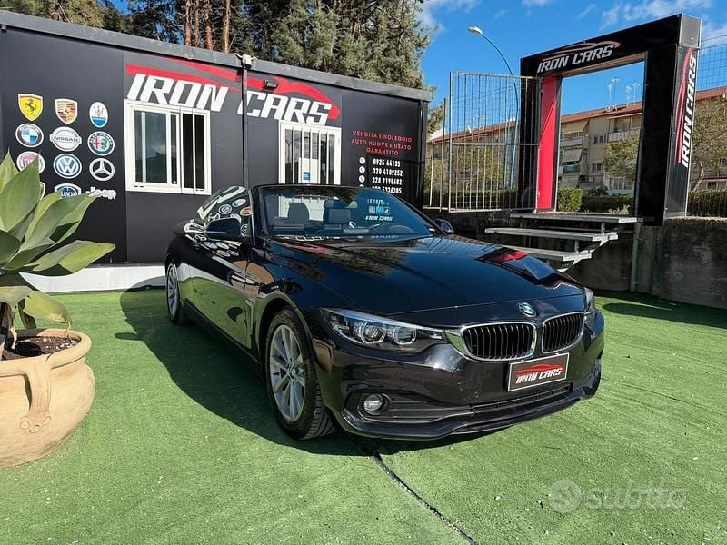 Usata BMW 420 190 CV (139 kW) 2019 Nero Cabrio