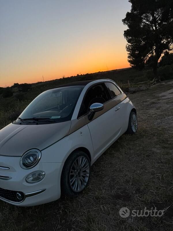 Bianco Usata 2014 Fiat 500 Cabrio | 7500 € (Buon prezzo) - Immagine 1/4