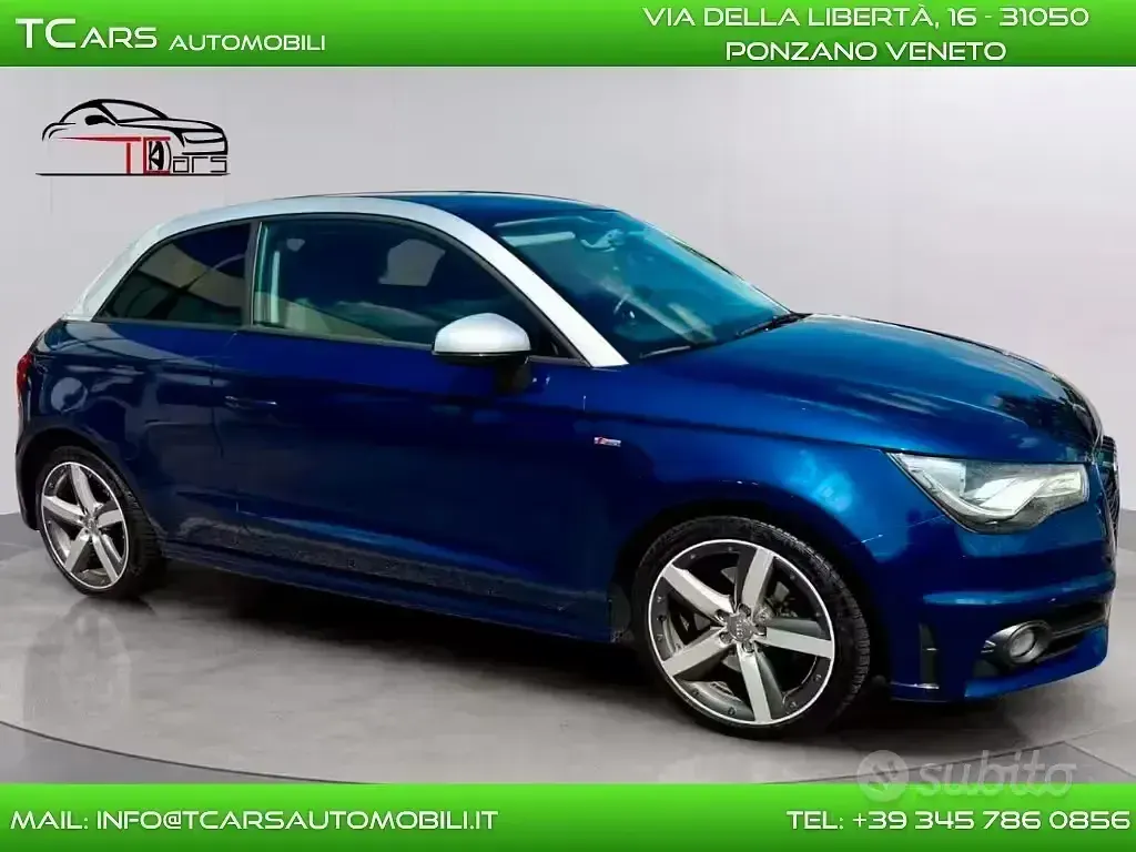 Usata Audi A1 S-Line 122 CV (89 kW) 2011 Blu Utilitaria