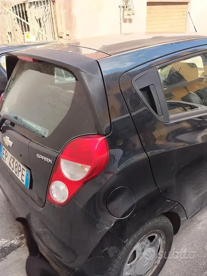 Usata Chevrolet Spark 68 CV (50 kW) 2013 Nero Utilitaria