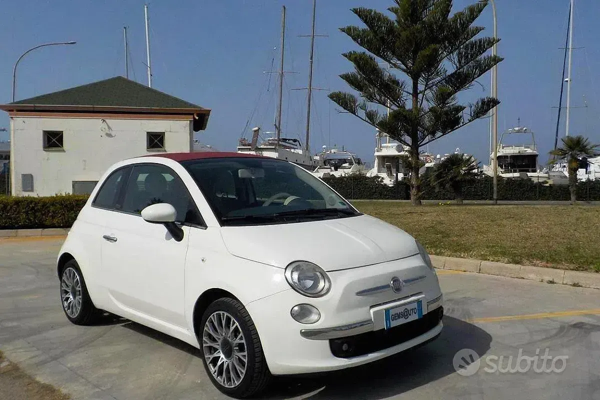 Usata Fiat 500C Rock 95 CV (69 kW) 2012 Bianco Cabrio