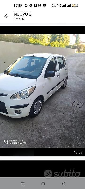 Bianco Usata 2010 Hyundai i10 Due volumi | 2700 € - Immagine 1/3
