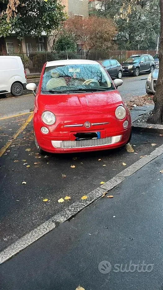 Usata Fiat 500 69 CV (50 kW) 2010 Rosso Utilitaria