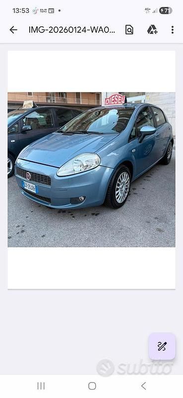 Usata Fiat Grande Punto 75 CV (55 kW) 2009 Blu Utilitaria