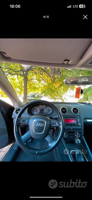 Usata Audi A3 Ambition 125 CV (91 kW) 2011 Nero Utilitaria