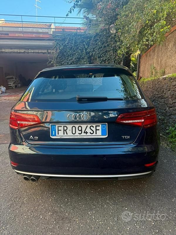 Usata Audi A3 150 CV (110 kW) 2018 Blu Berlina