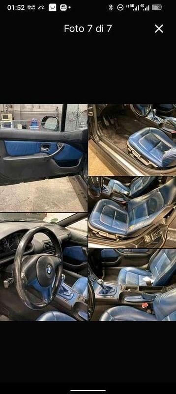 Usata BMW Z3 116 CV (85 kW) 2001 Nero Cabrio