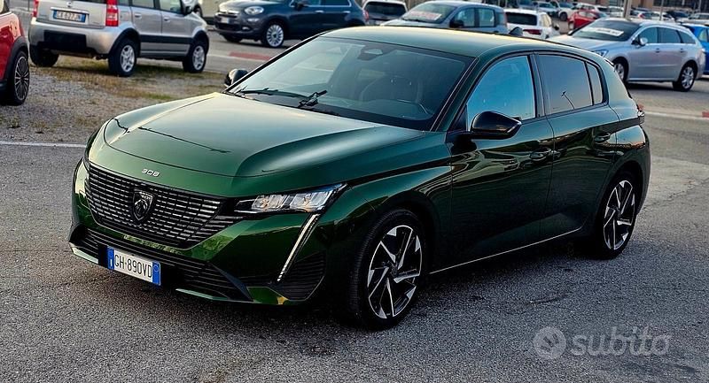 Usata Peugeot 308 GT 131 CV (96 kW) 2022 Verde Berlina