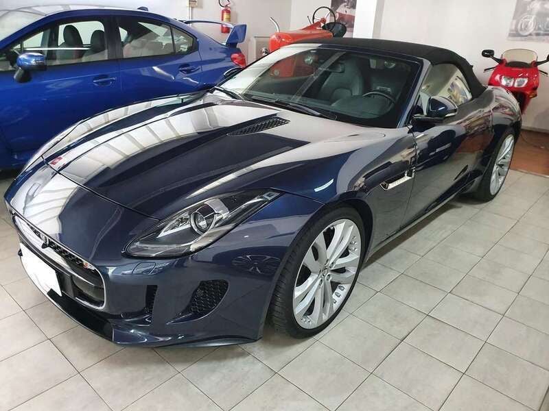 Blu/azzurro Usata 2014 Jaguar F-Type S Cabrio | 45.000 € (Buon prezzo) - Immagine 1/4