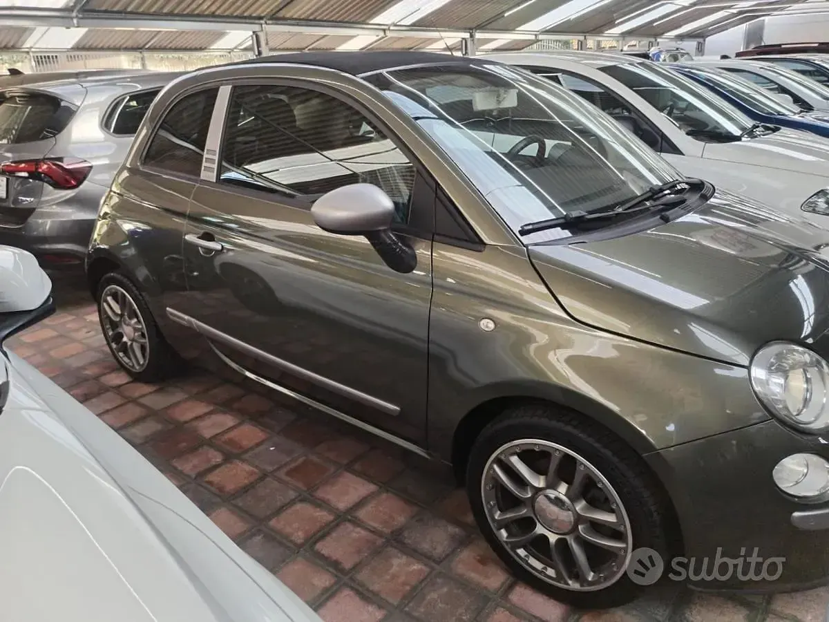 Usata Fiat 500 94 CV (69 kW) 2010 Verde Cabrio