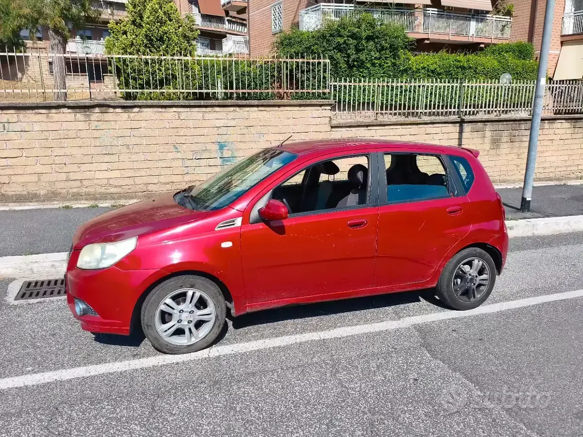 Usata Chevrolet Aveo 84 CV (61 kW) 2009 Rosso Berlina