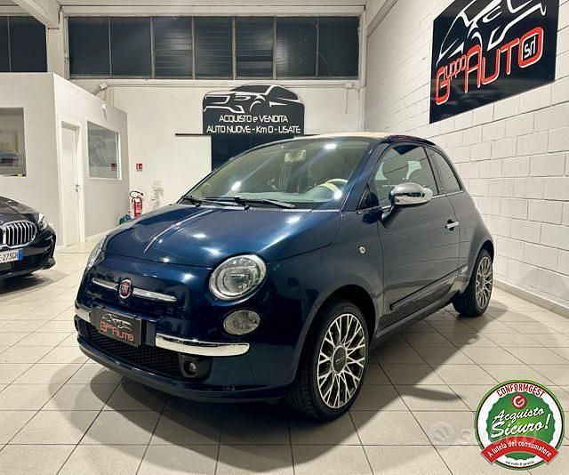 Usata Fiat 500C Lounge 69 CV (50 kW) 2013 Blu Cabrio