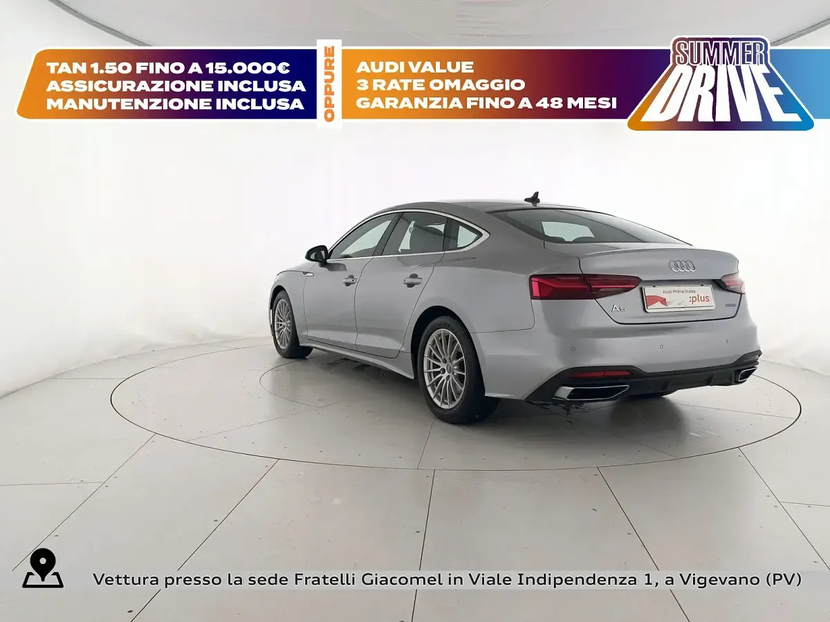 Usata Audi A5 Sportback Business 204 CV (150 kW) 2020 Grigio Utilitaria