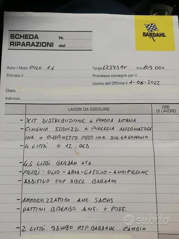 Usata VW Polo 90 CV (66 kW) 2012 Grigio Berlina