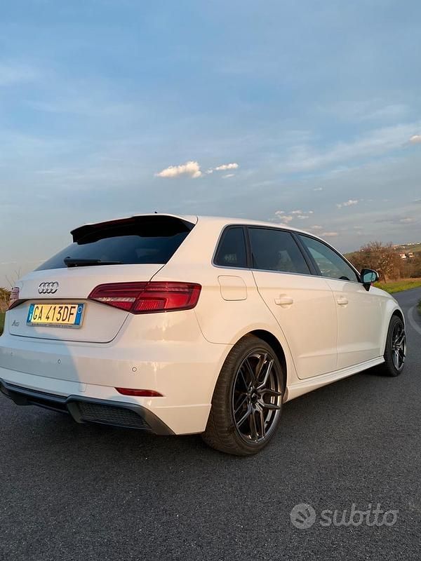 Usata Audi A3 Advanced Plus 131 CV (96 kW) 2020 Bianco Berlina