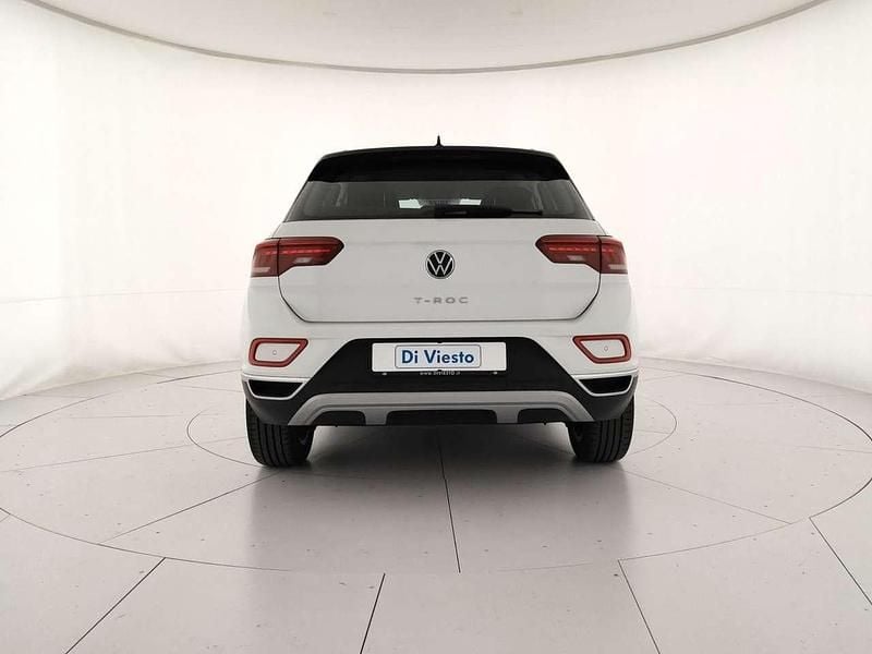 Usata VW T-Roc Style 110 CV (80 kW) 2023 Pure white nero SUV