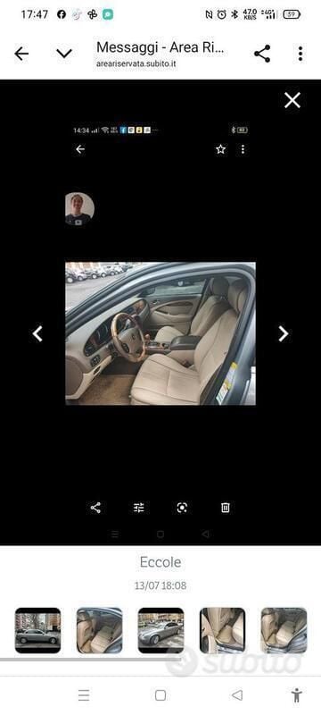 Usata Jaguar S-Type S 207 CV (152 kW) 2007 Grigio Berlina