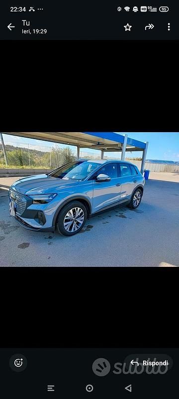 Usata Audi Q4 e-tron 194 kW (265 CV) 2022 Grigio SUV