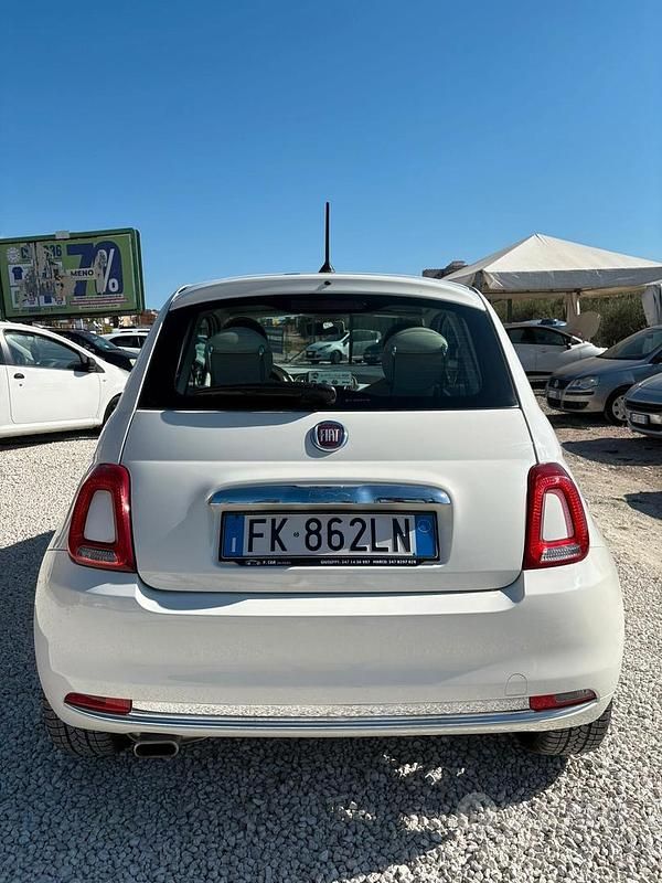 Usata Fiat 500 Lounge 70 CV (51 kW) 2017 Bianco Berlina