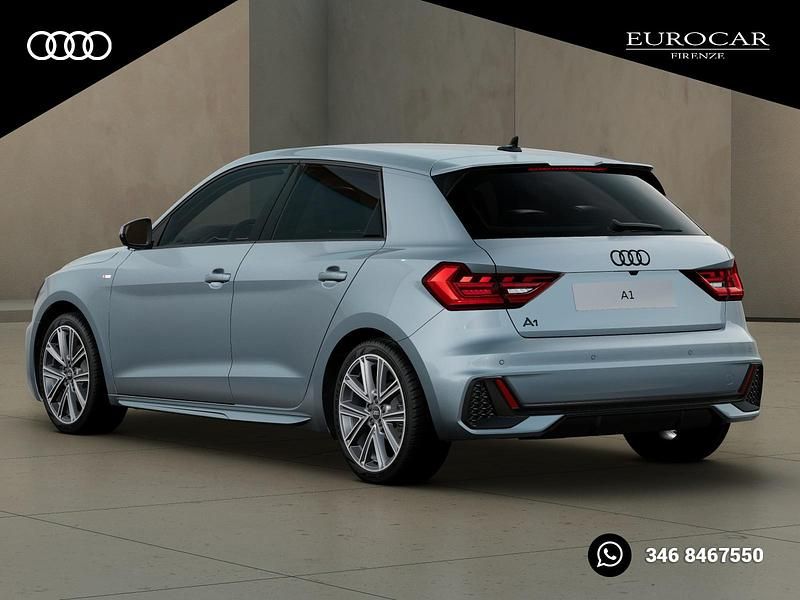 Nuova Audi A1 Sportback S-Line 116 CV (85 kW) 2025 Bianco ghiacciaio metallizzato Utilitaria