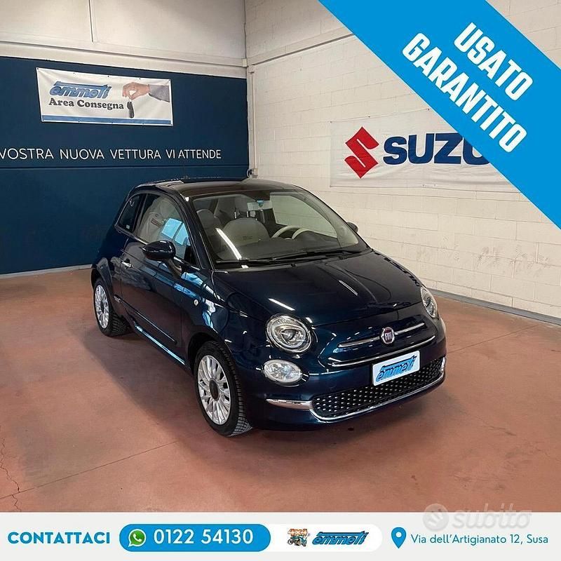 Usata Fiat 500 Lounge 69 CV (50 kW) 2017 Blu Berlina