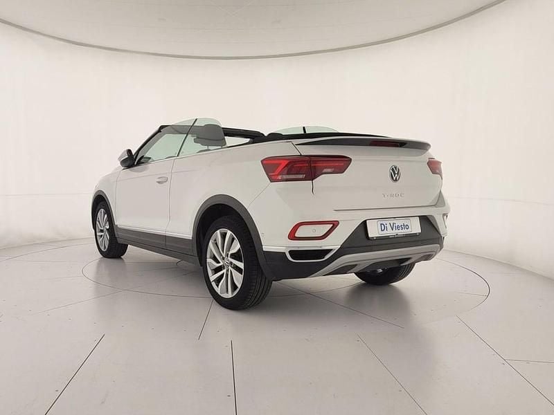 Usata VW T-Roc Cabriolet Style 110 CV (80 kW) 2022 Pure white nero Cabrio