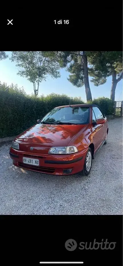 Usata Fiat Punto Cabriolet 86 CV (63 kW) 1997 Cabrio