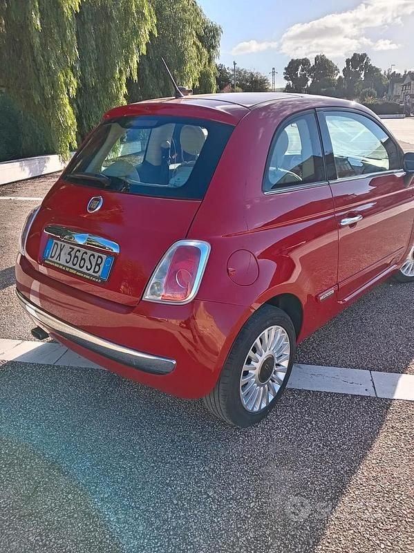 Usata Fiat 500 75 CV (55 kW) 2009 Rosso Cabrio