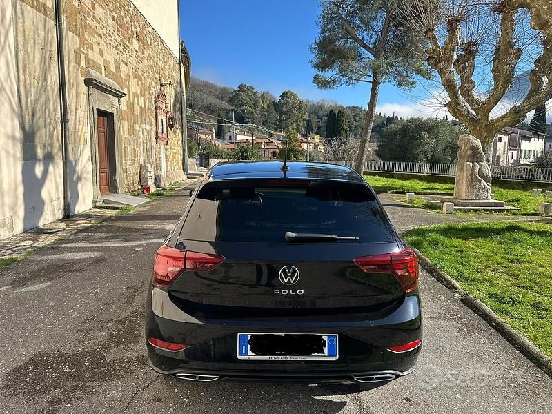Usata VW Polo R-line 95 CV (69 kW) 2021 Nero Utilitaria