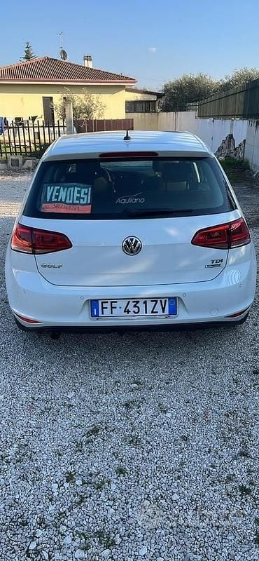 Usata VW Golf VII 110 CV (80 kW) 2017 Bianco Berlina