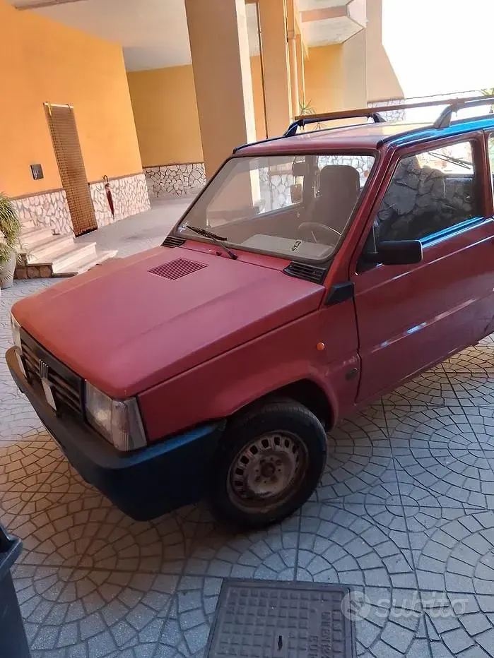 Usata Fiat Panda Young 39 CV (28 kW) 1999 Rosso Utilitaria
