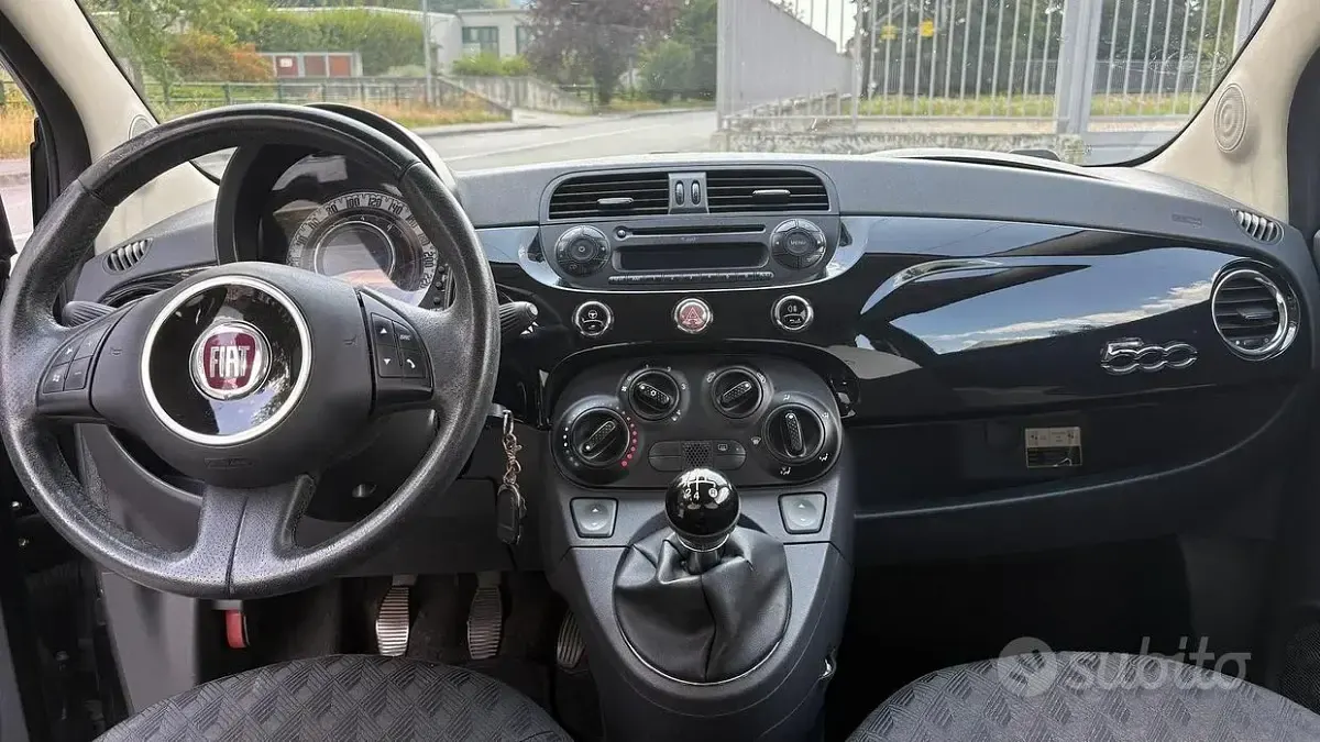 Usata Fiat 500 75 CV (55 kW) 2009 Nero Cabrio